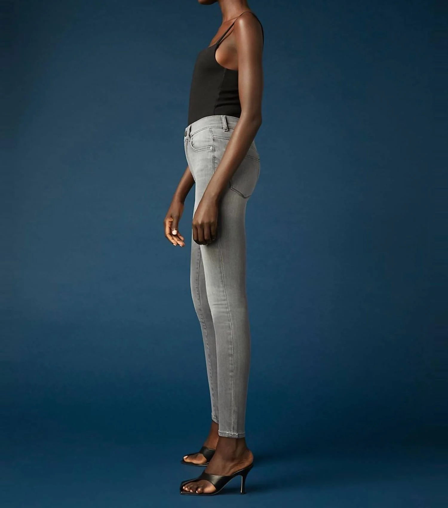 Farrow Skinny High Rise Instasculpt Ankle In Overcast