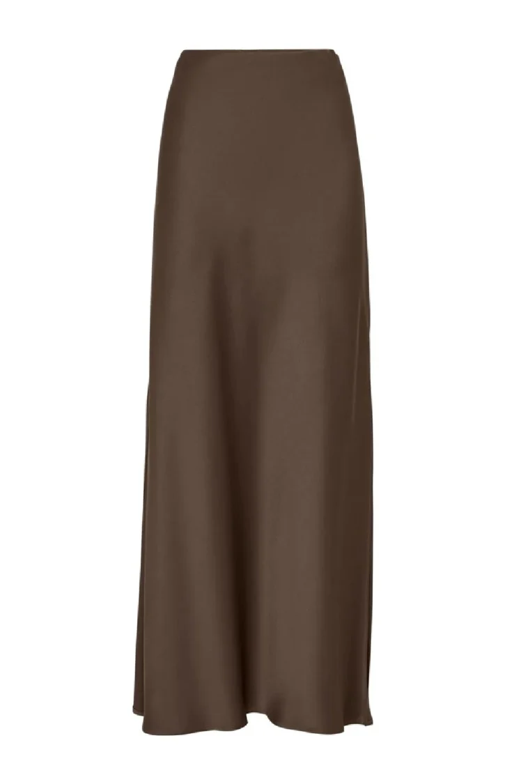 High-Waist Maxi Skirt With Side Slit