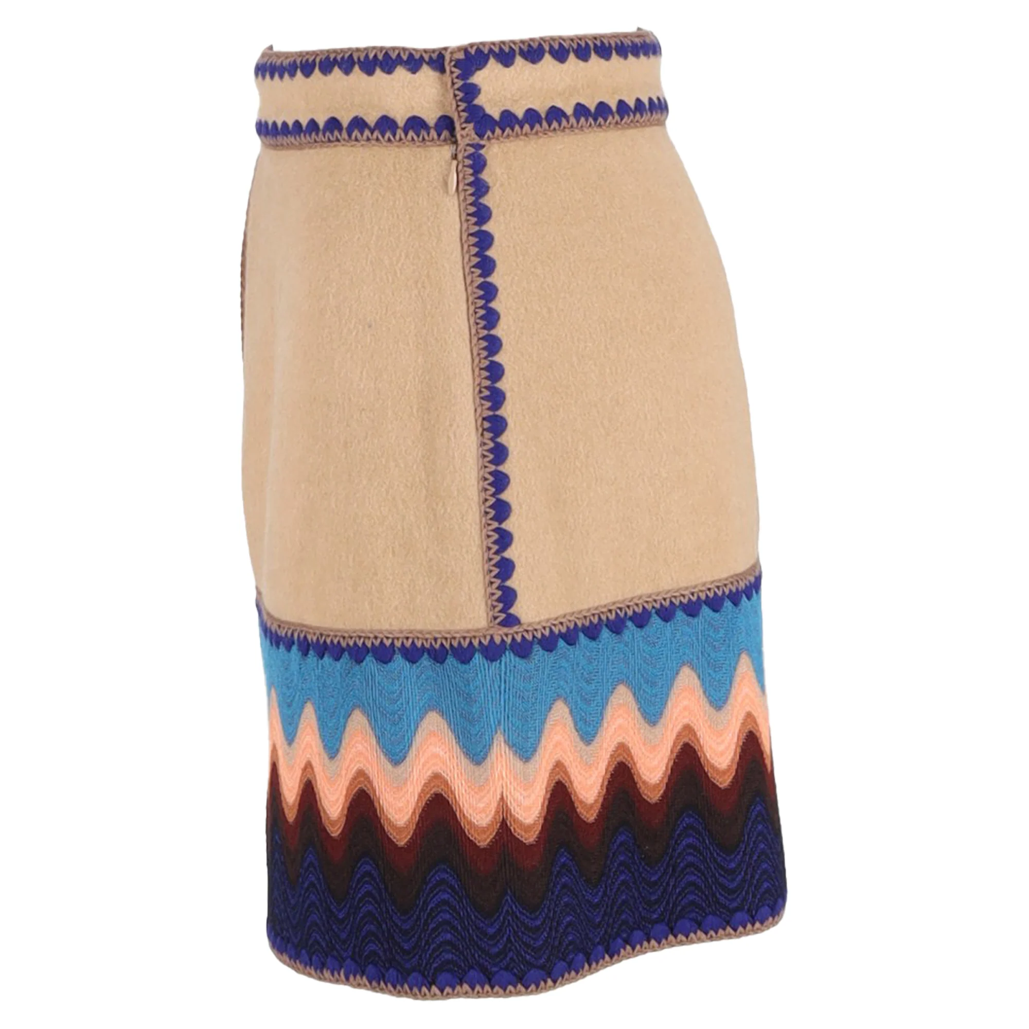 Missoni Mini Skirt in Beige Rayon