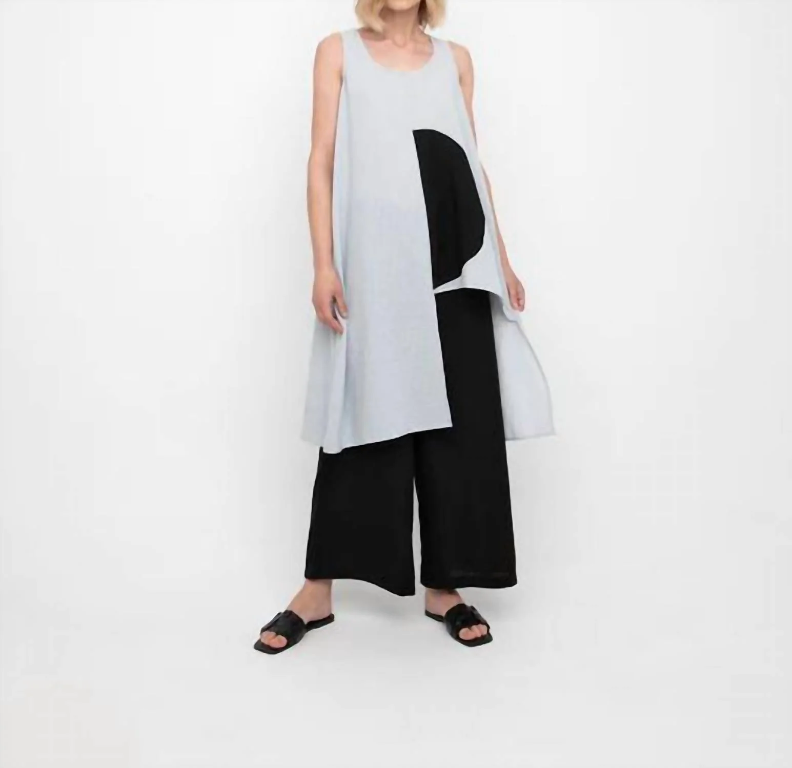 Granite Wide Leg Pant In Black