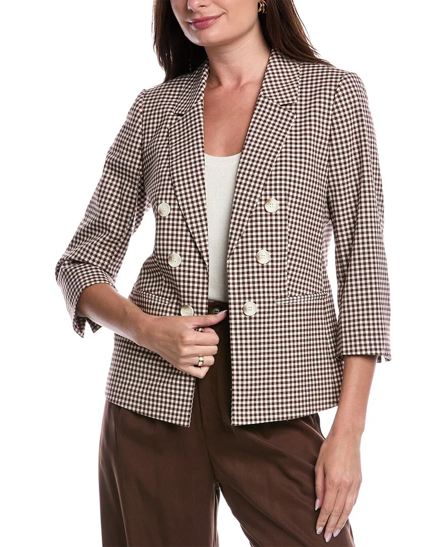 Jones New York Double-Breasted Blazer