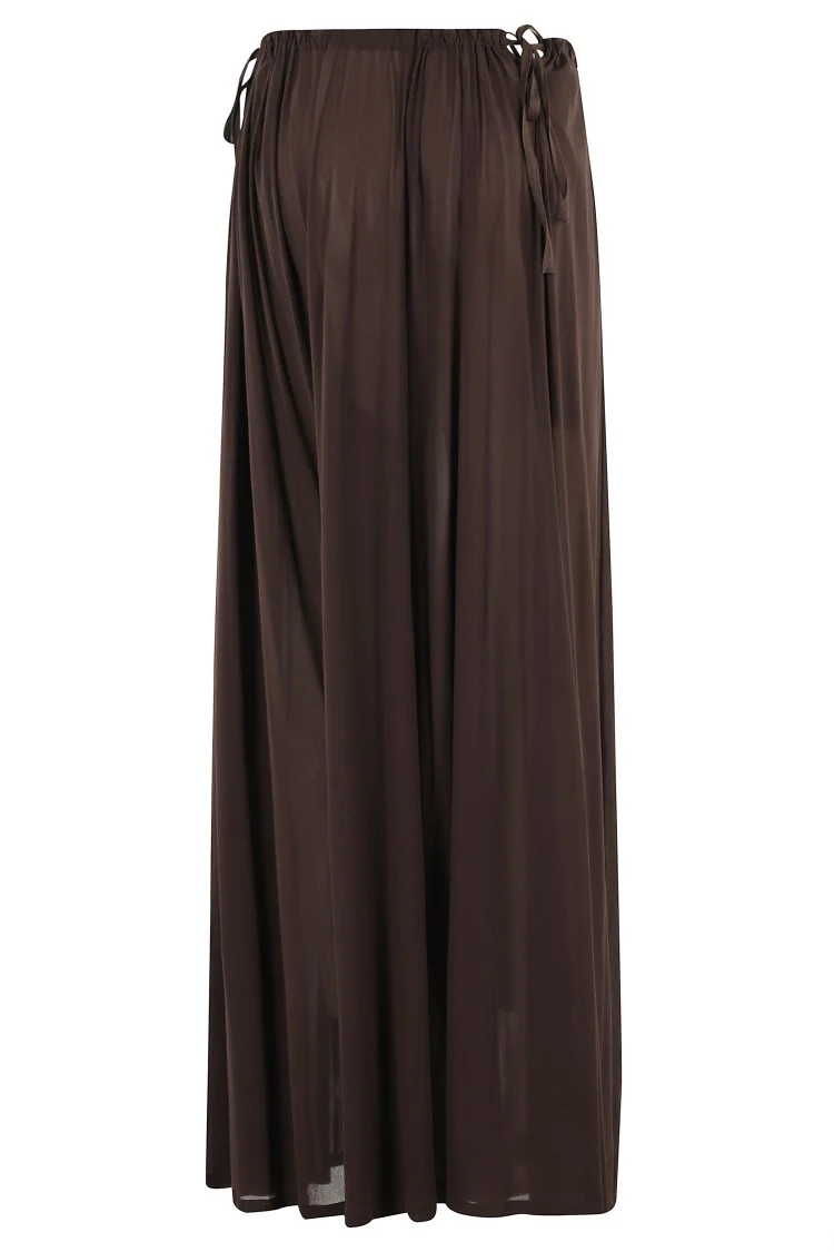 Wide-Leg Pants With Elastic Waistband