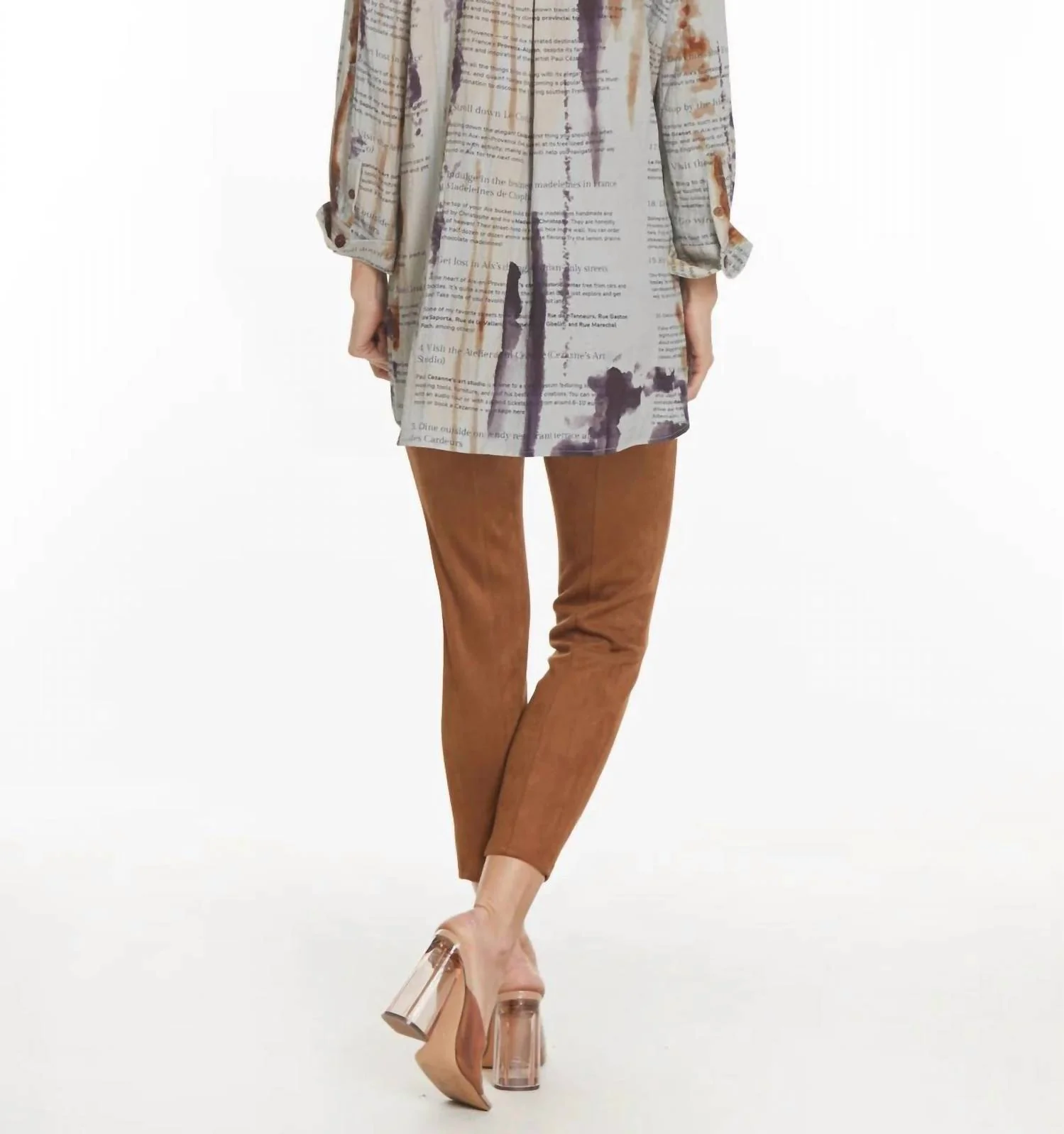 All The Joy Suede Pant In Camel