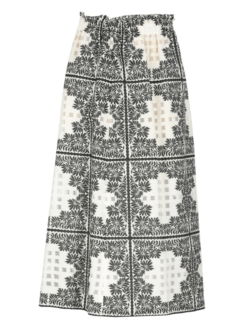 Ivory Cotton Skirt