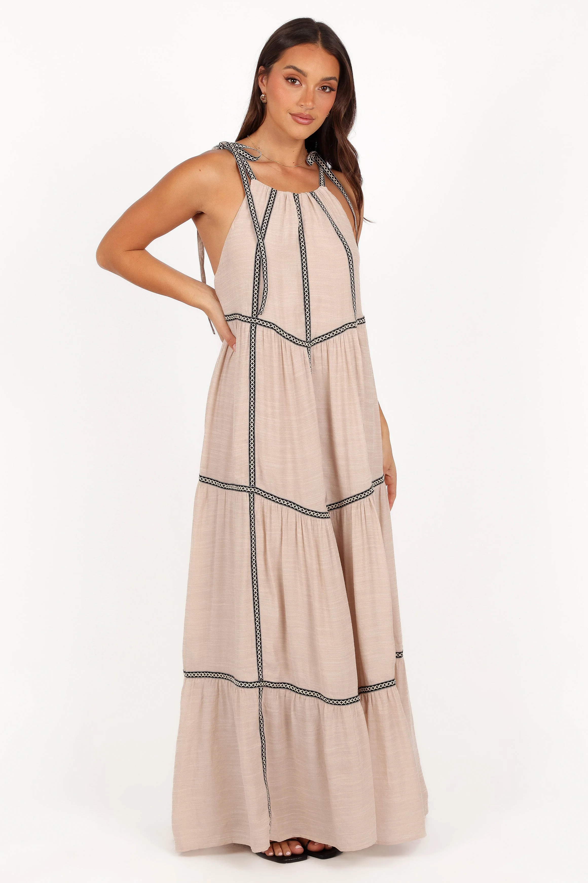 Volina Maxi Dress - Light Taupe