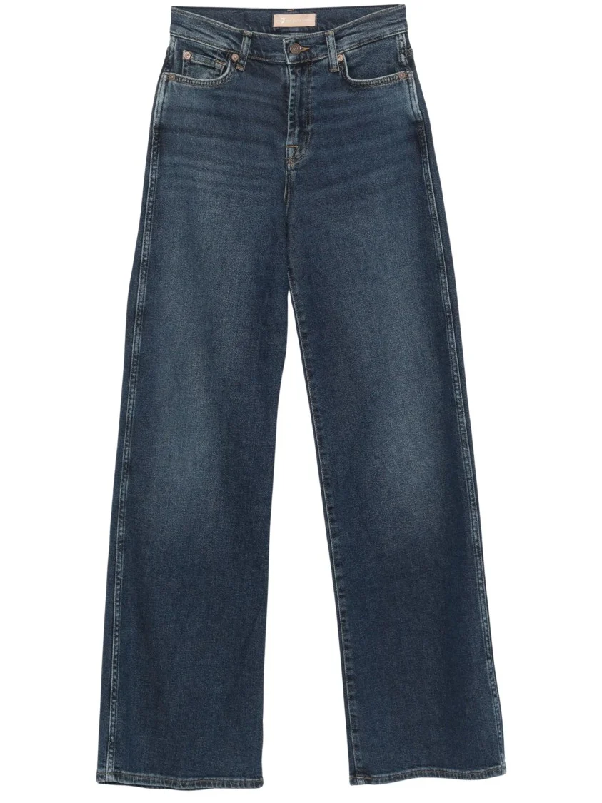 Wide-Leg High-Waist Denim Jeans