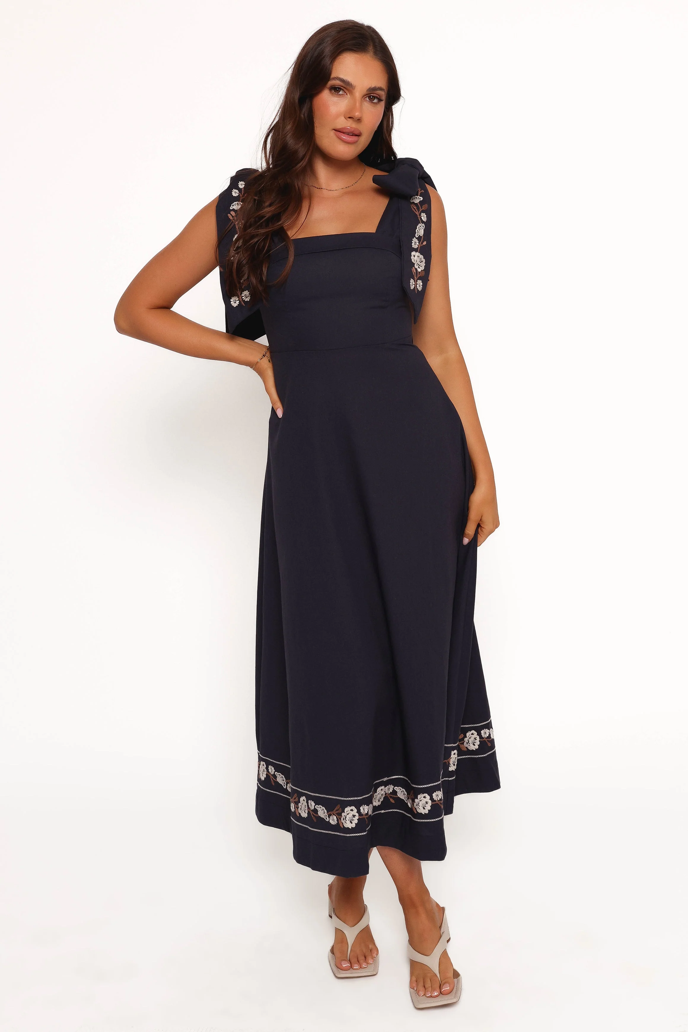 Marcella Midi Dress - Navy