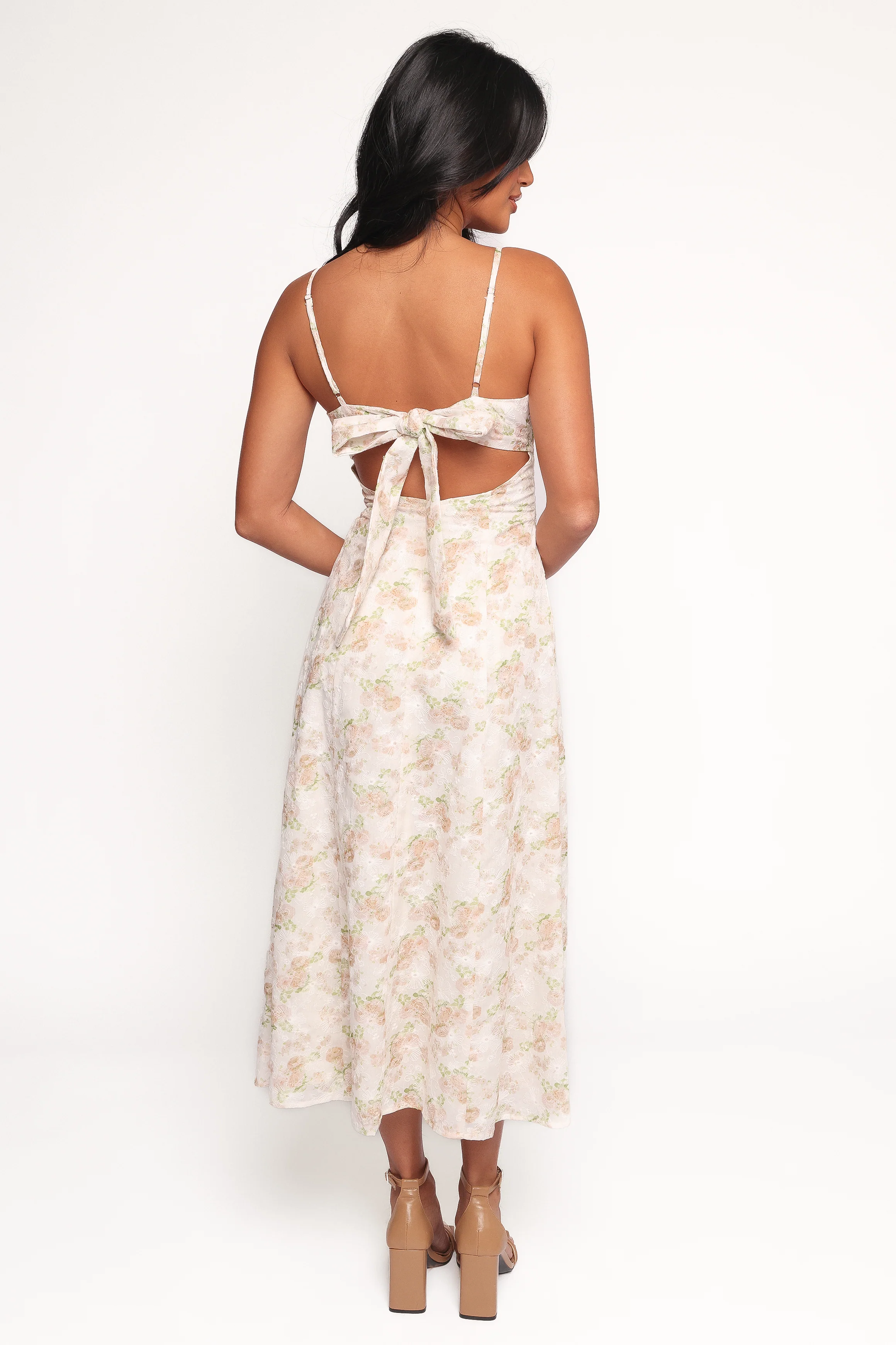Teah Midi Dress - Pink Floral