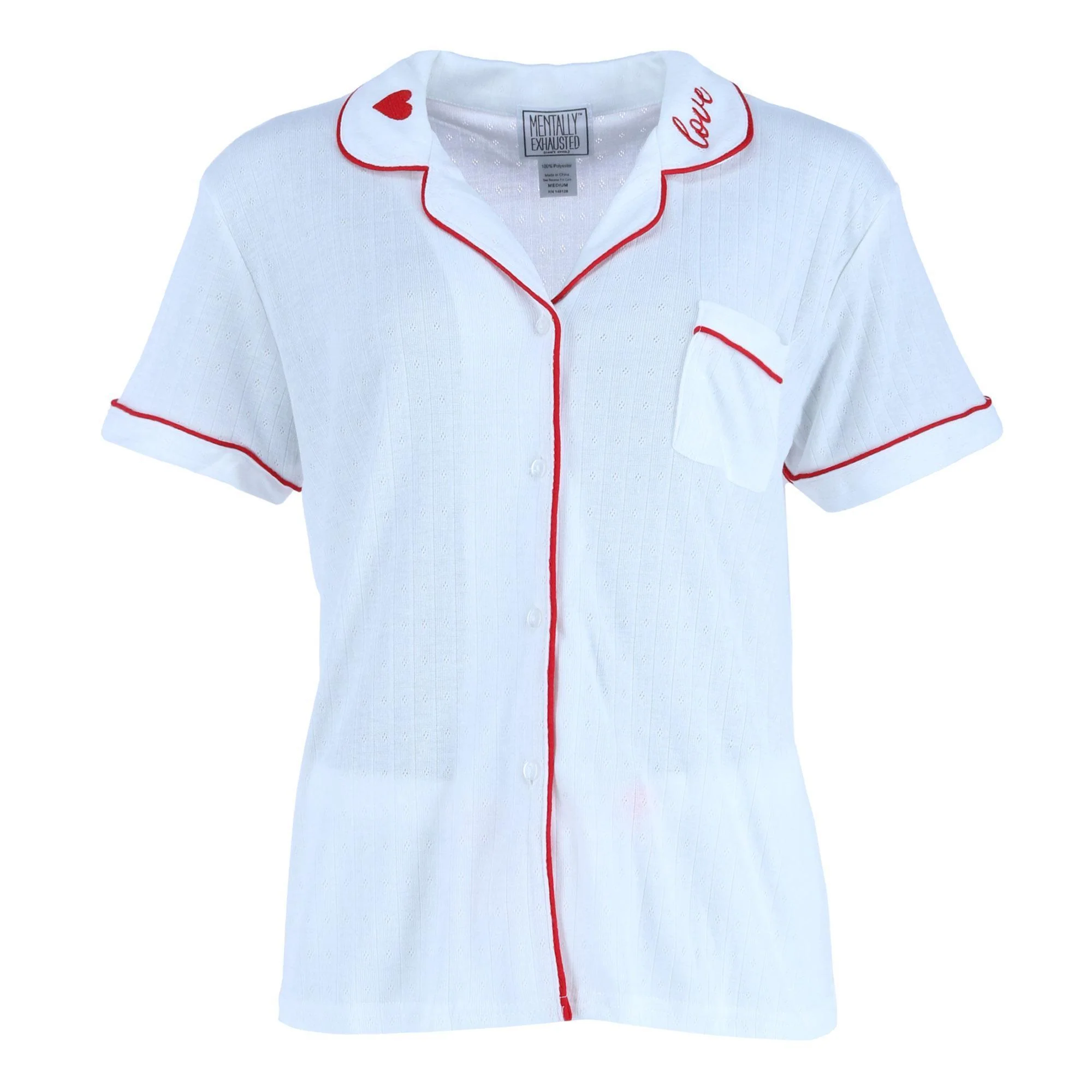 Women's Pointelle Short Sleeve Pajama Set