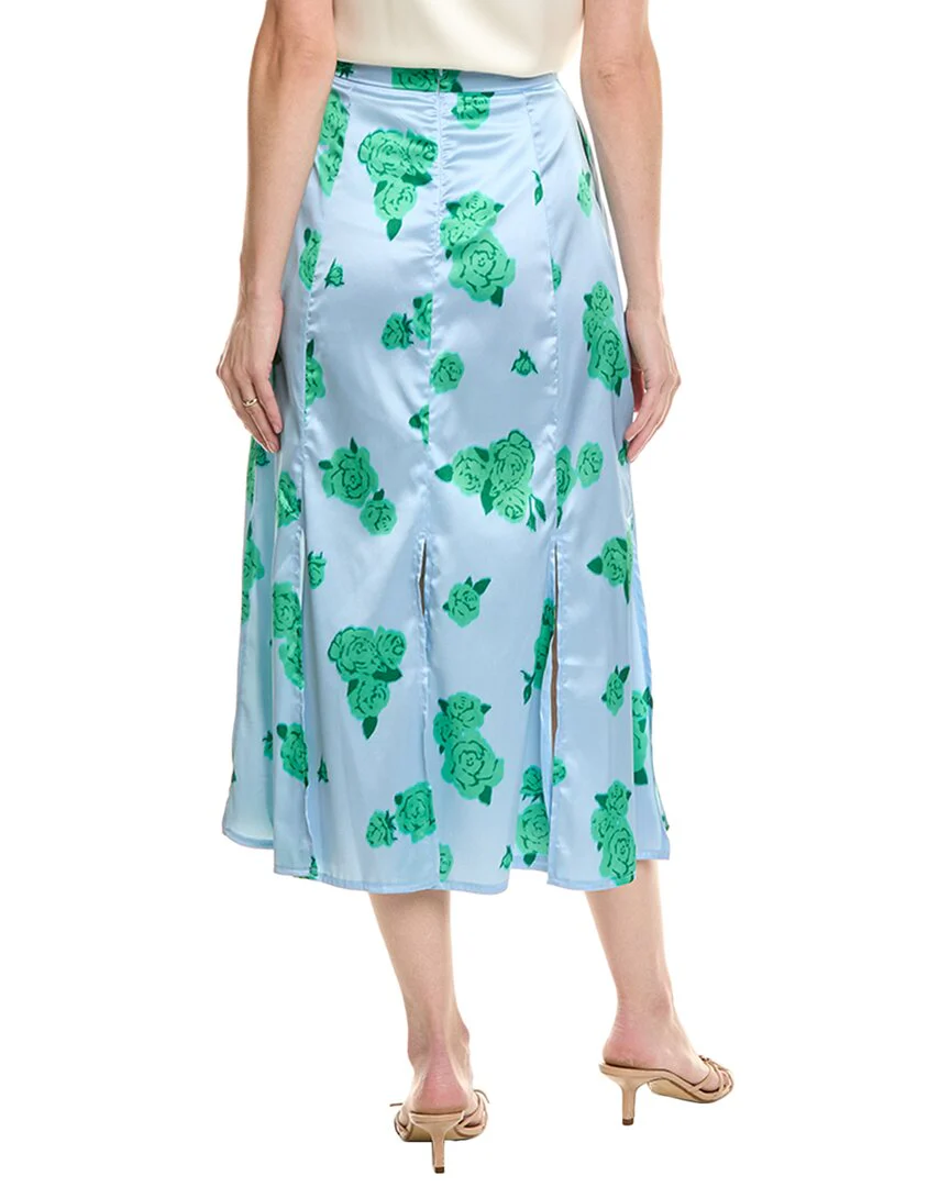Area Stars Floral Carwash Midi Skirt