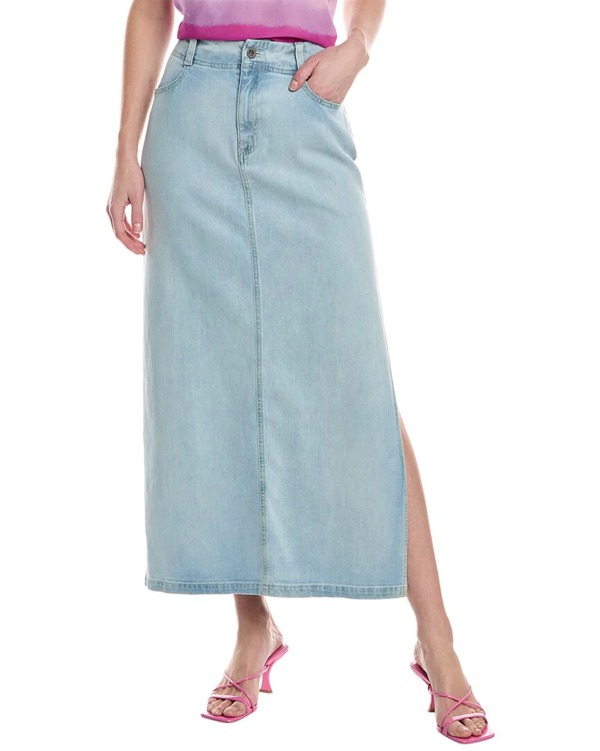 Bella Dahl Indigo-Side Slit Skirt