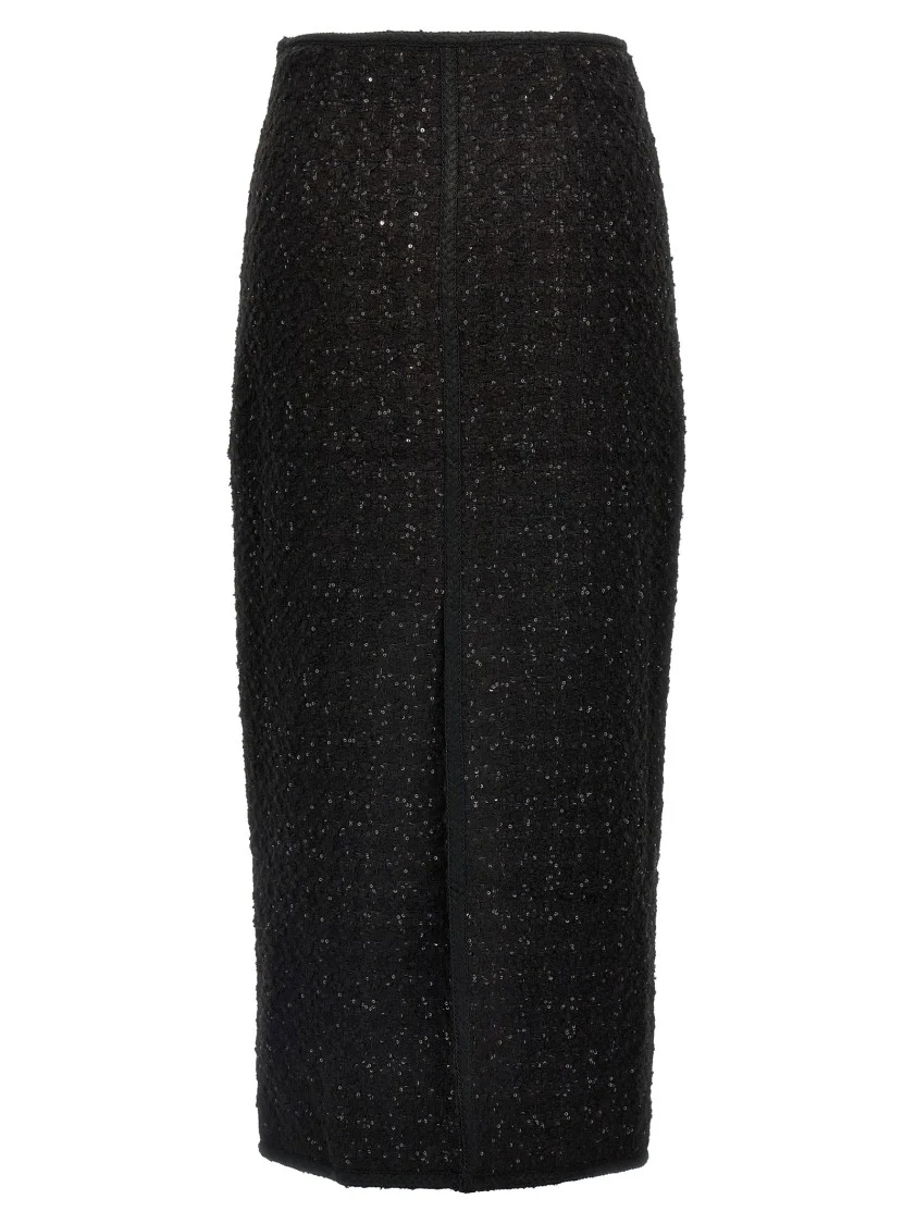 Maxi Bouclé Skirt