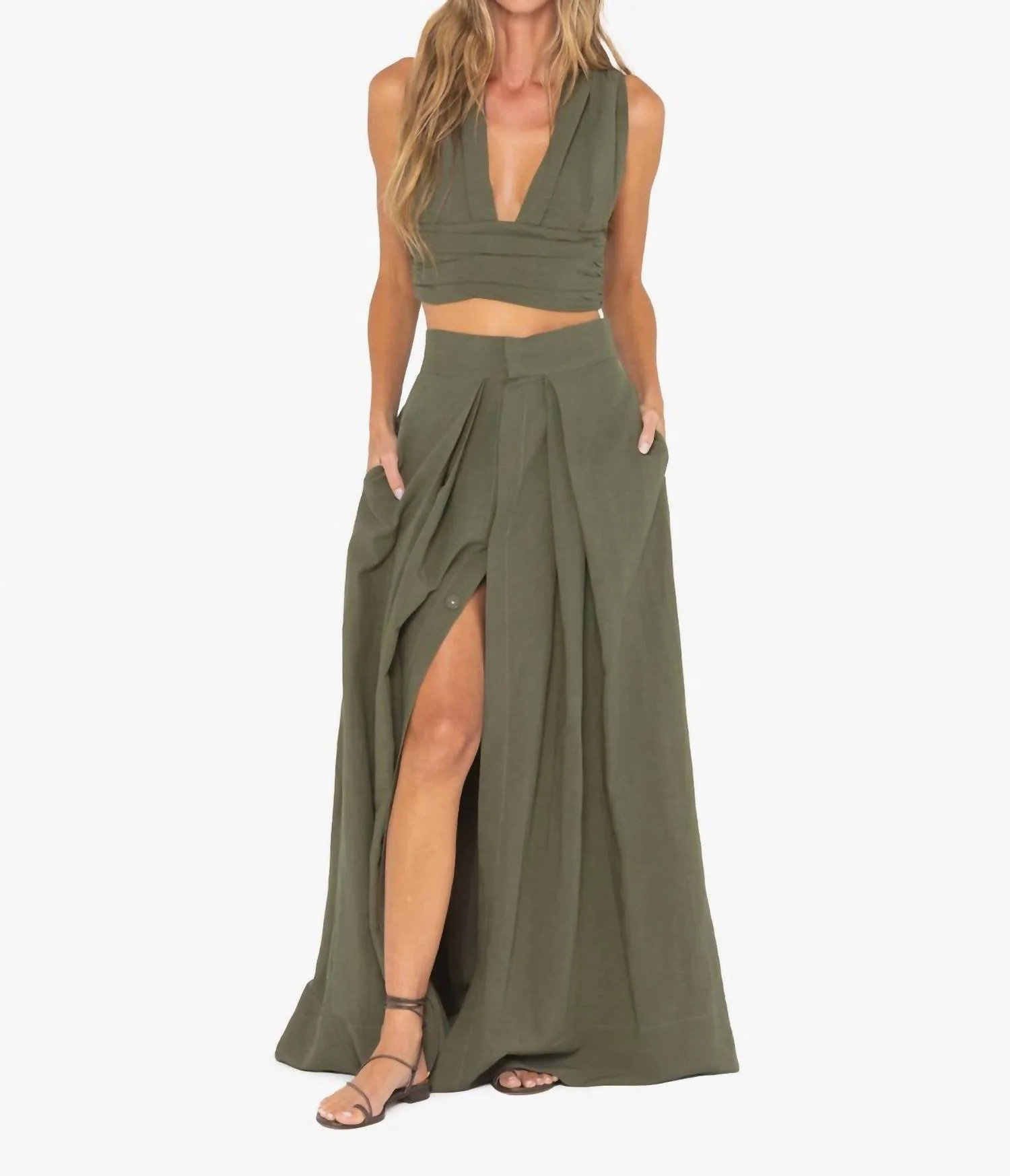 Greer Skirt In Olive