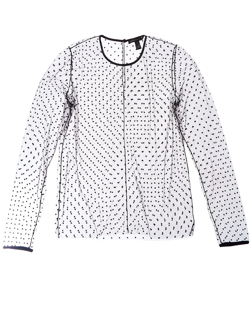 Kiki de Montparnasse Merci Silk-Trim Top