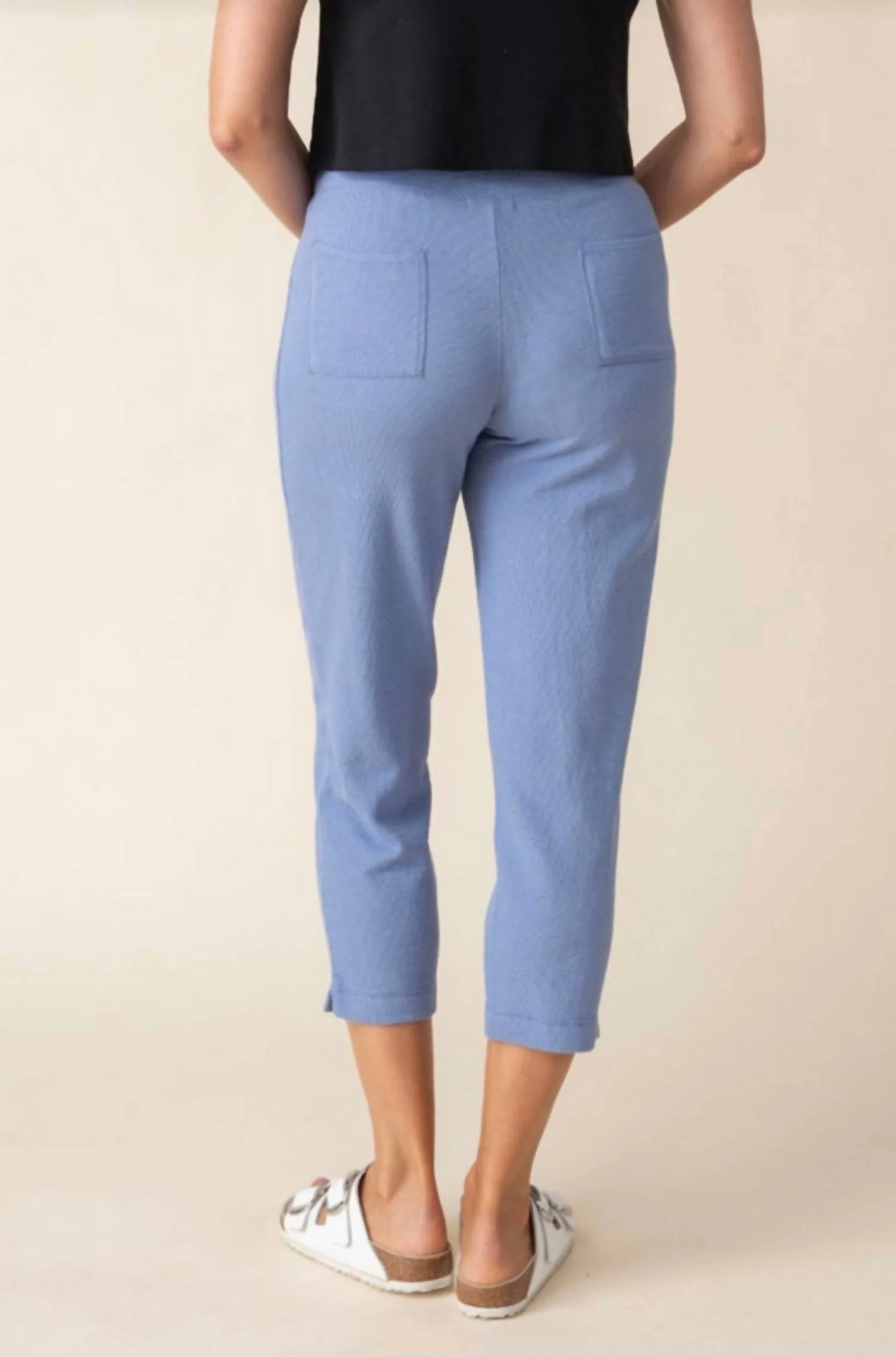 Women's Weekend Terry Easy Capri Pants In Rain