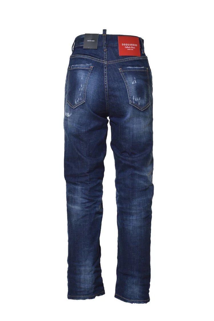 Vintage Wash Effect Jeans