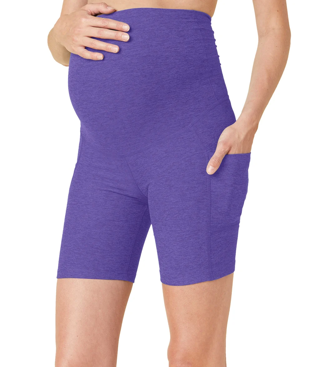 Beyond Yoga Spacedye Pockets Forever Maternity Biker Shorts
