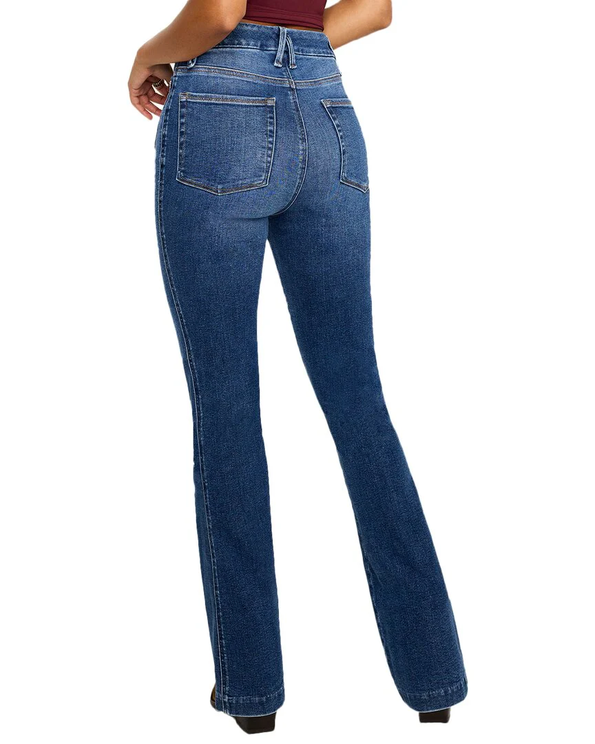 GOOD AMERICAN Good Curve Boot Indigo Jean