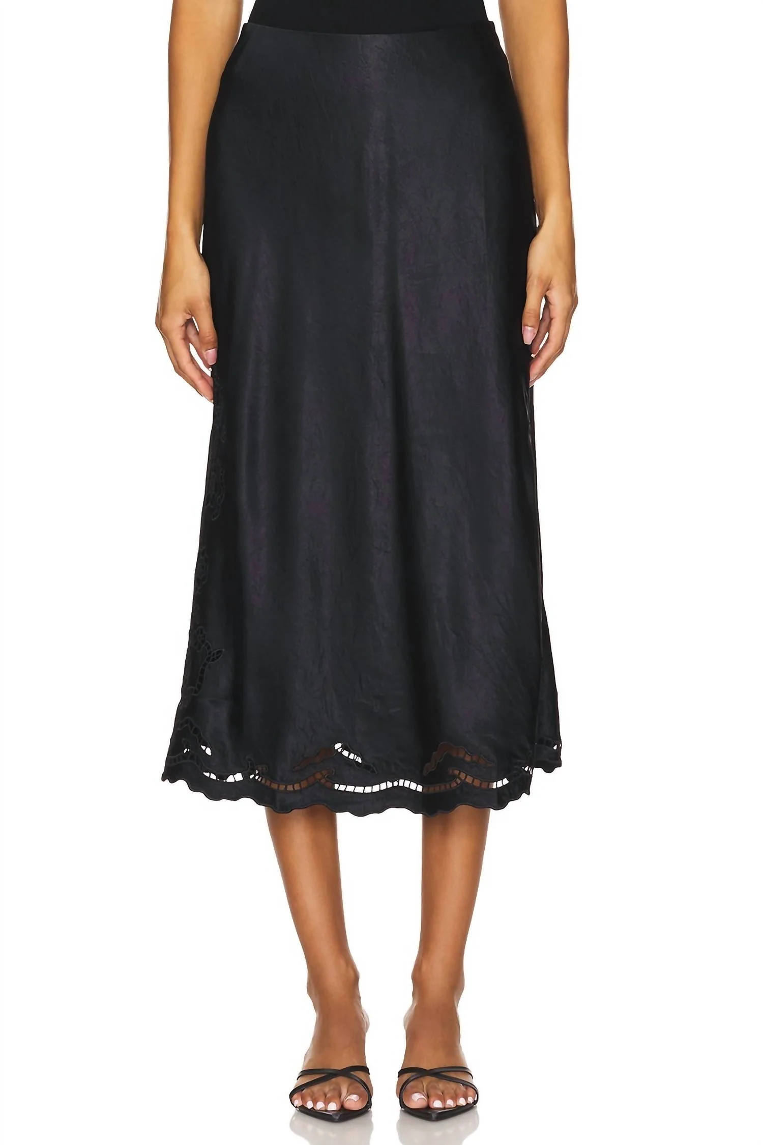 Anya Skirt In Black Eyelet