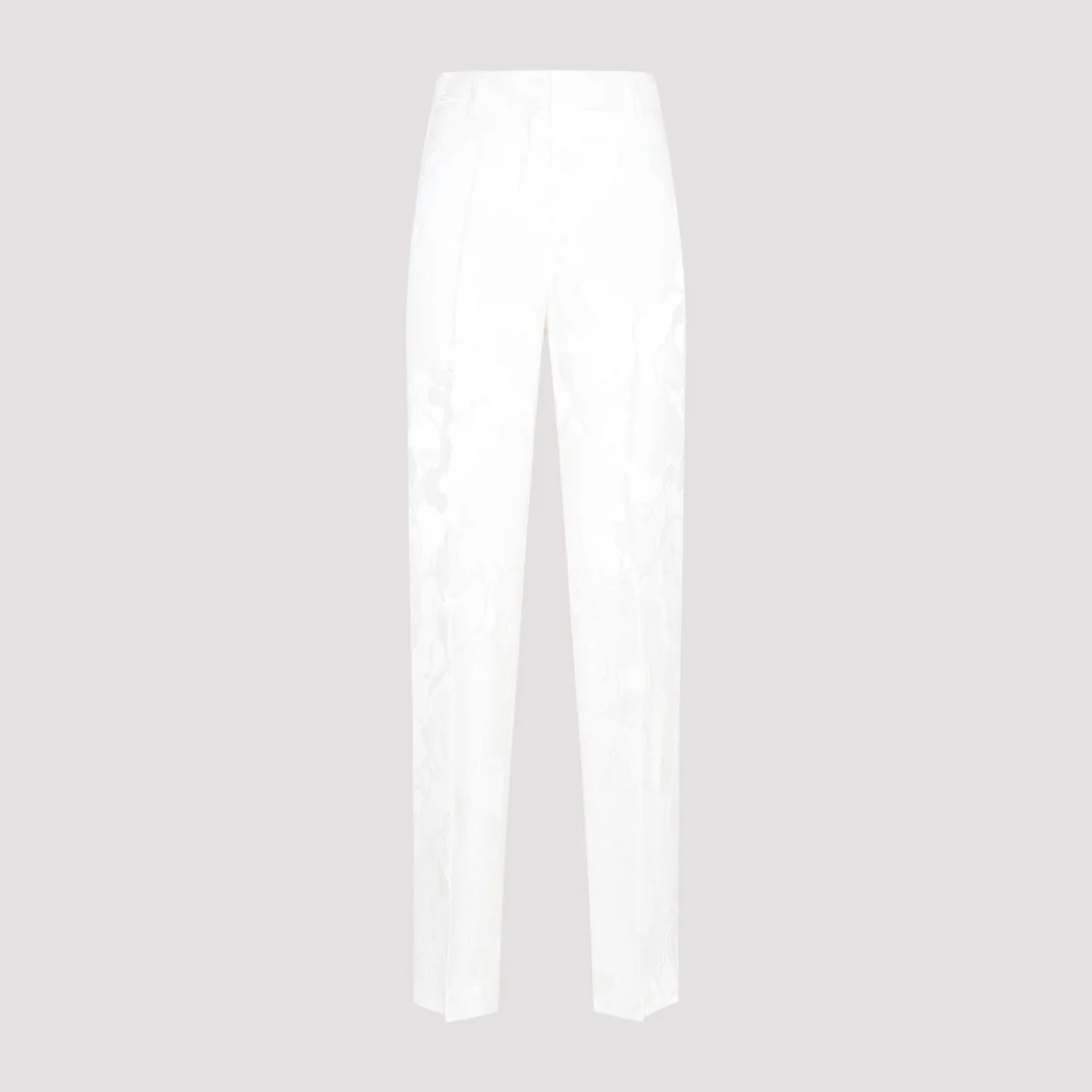White Pulley Wool Pants