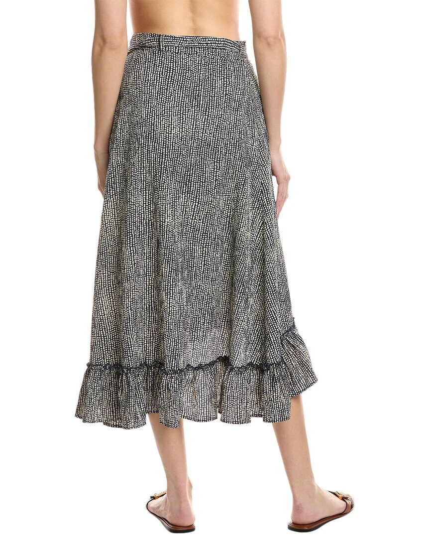 Echo Seersucker Wrap Skirt