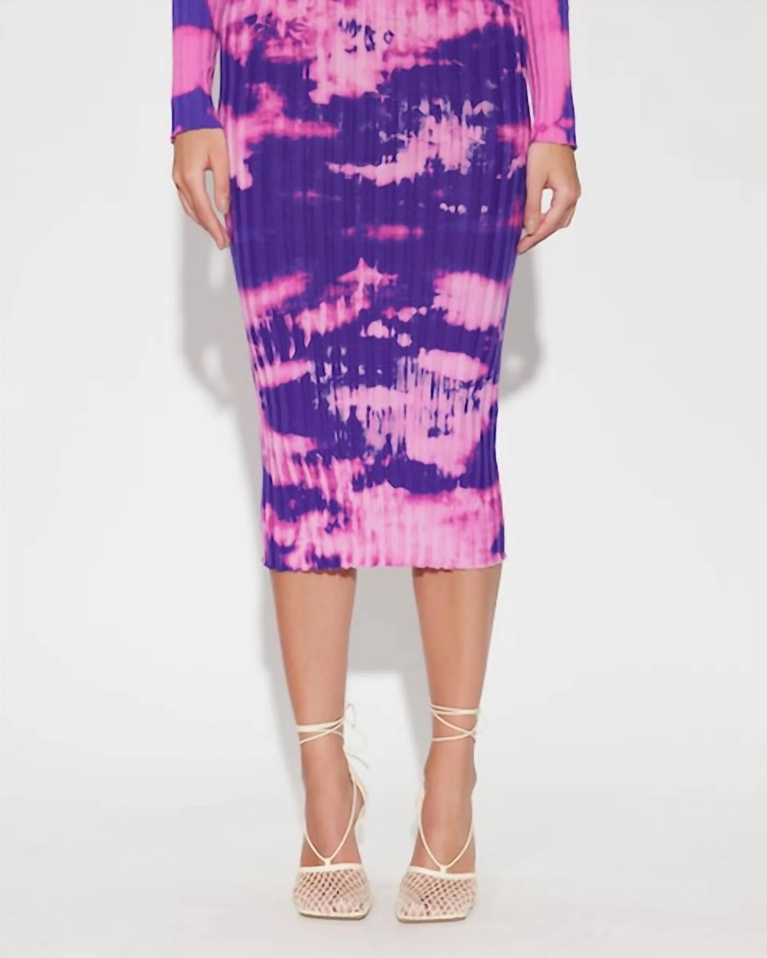 Capri Midi Skirt In Purple