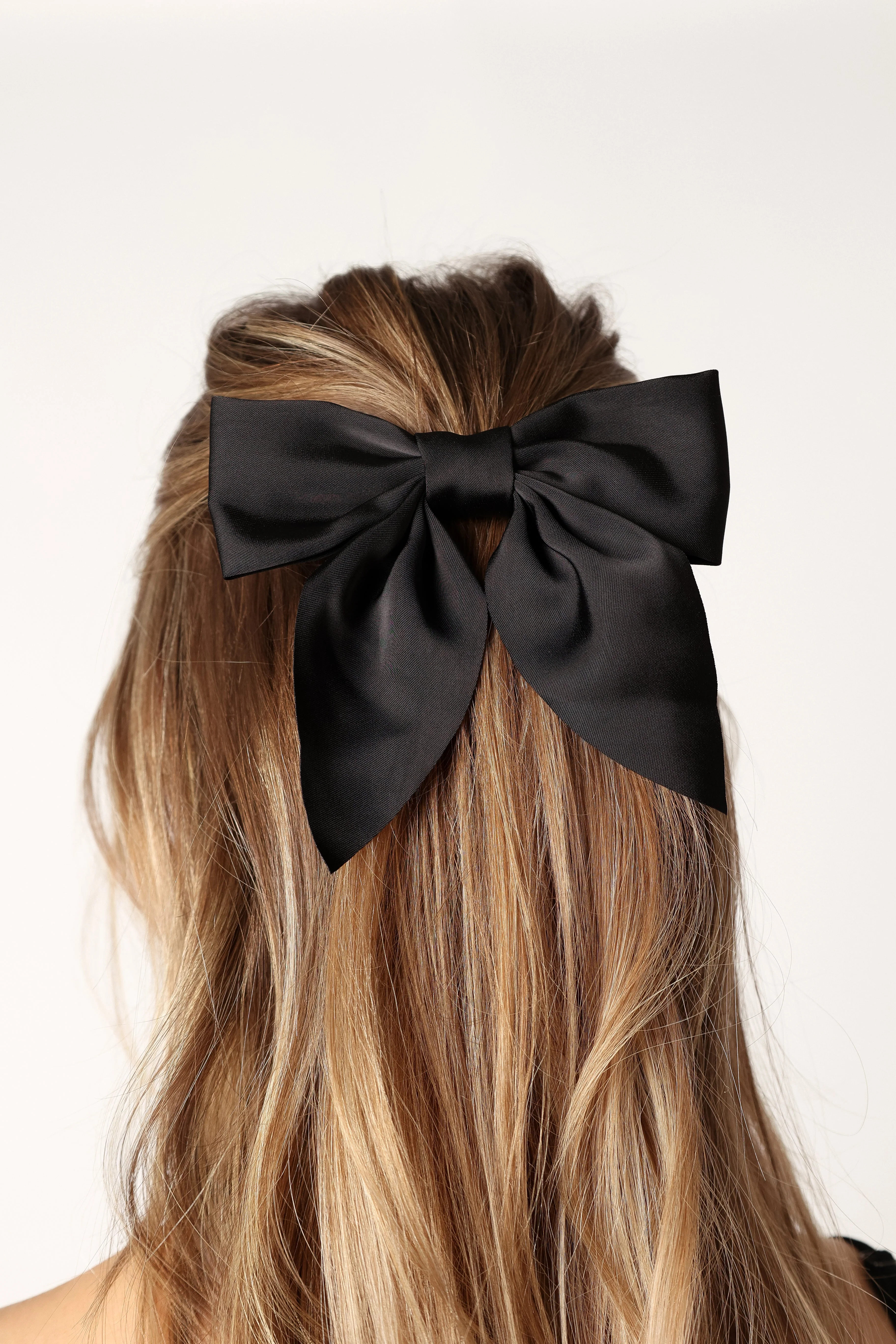 Miranda Bow Hair Clip - Black
