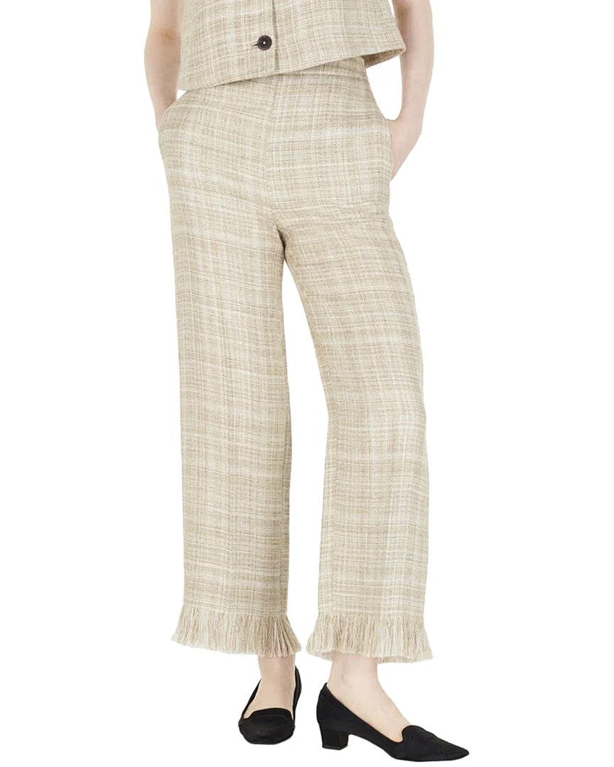 Adam Lippes Sutton Linen & Silk-Blend Pant