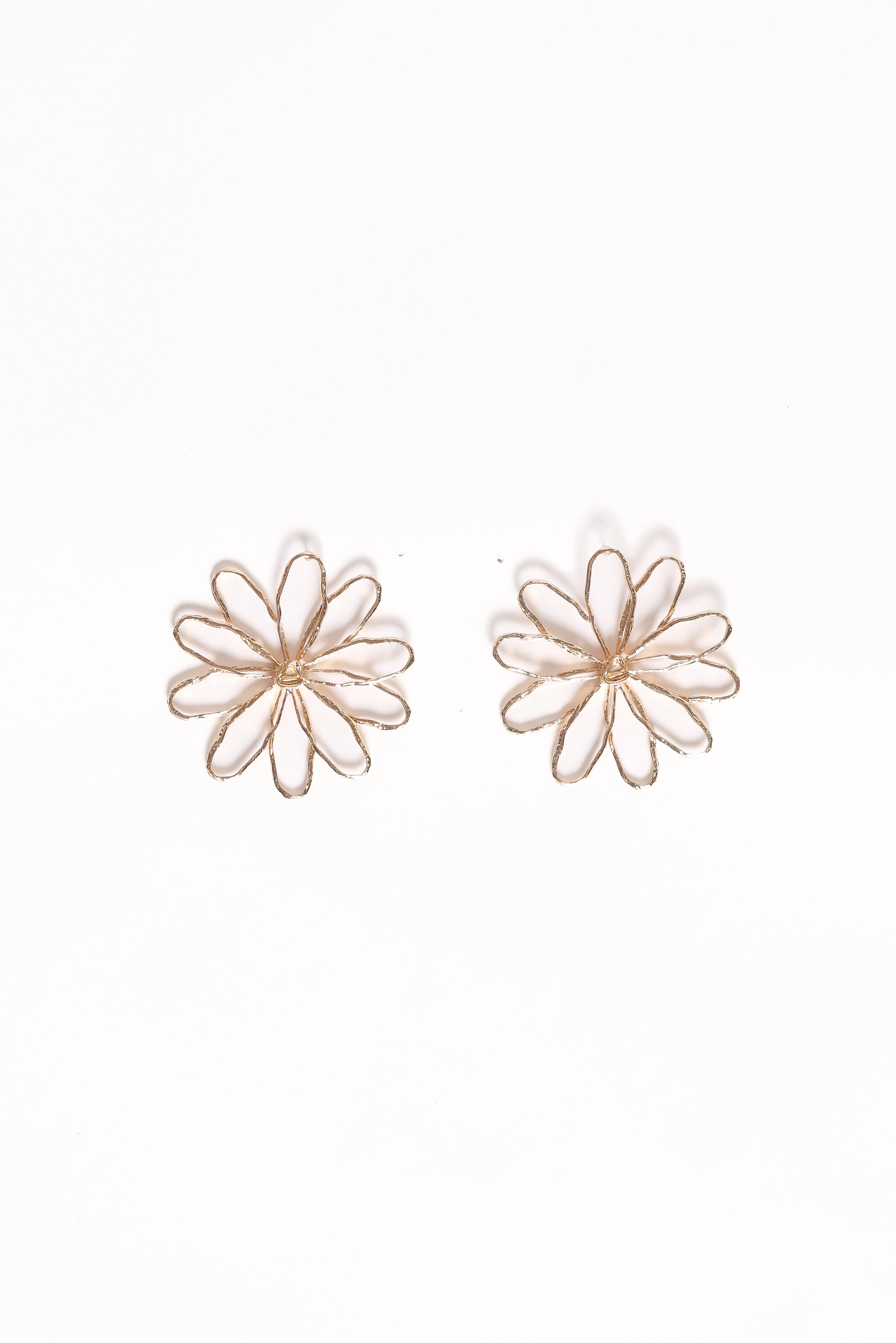 Indi Flower Earrings - Gold