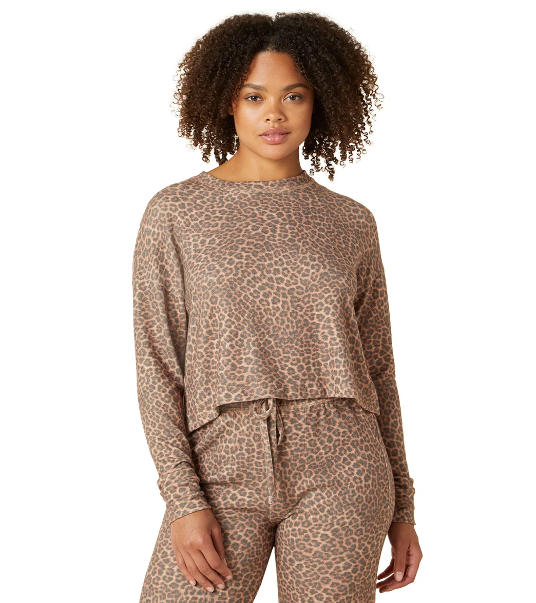 Beyond Yoga Brushed Up Cropped Pullover