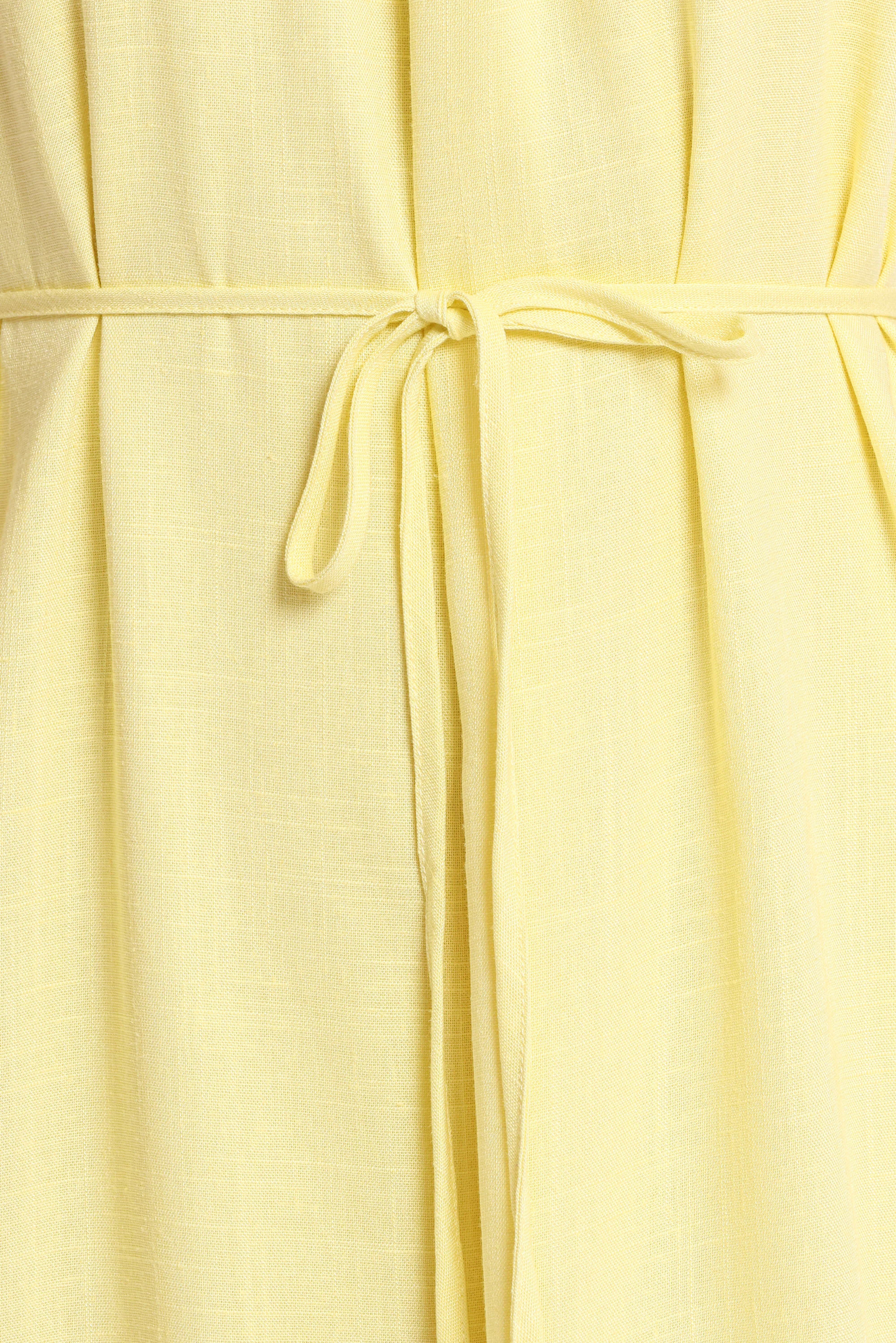View Halterneck Maxi Dress - Lemon