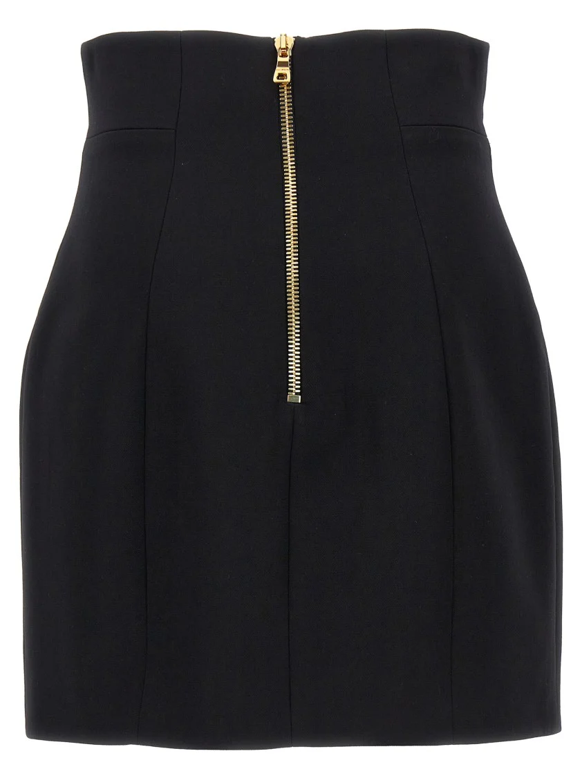 Logo Button Skirt