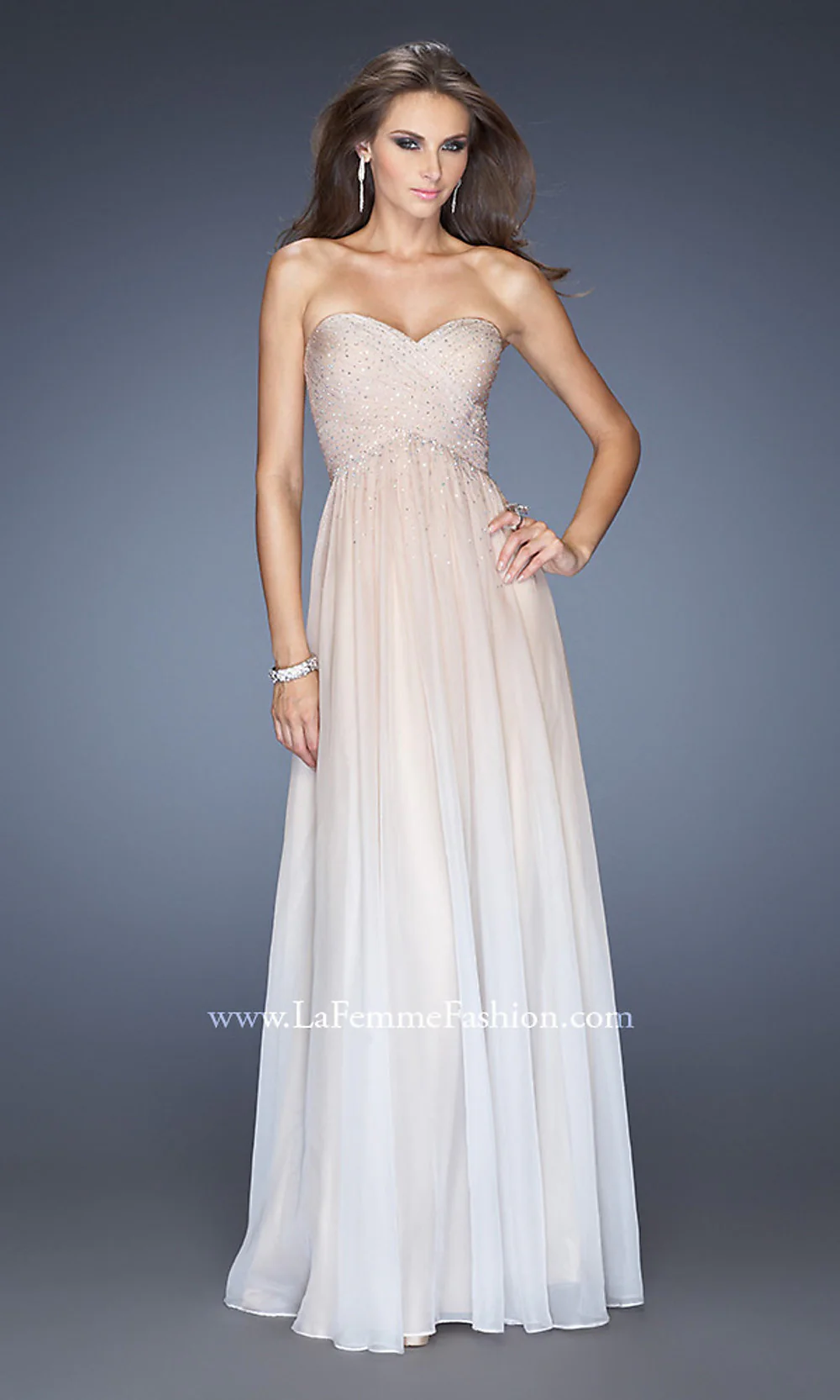 Floor Length La Femme Formal Dress