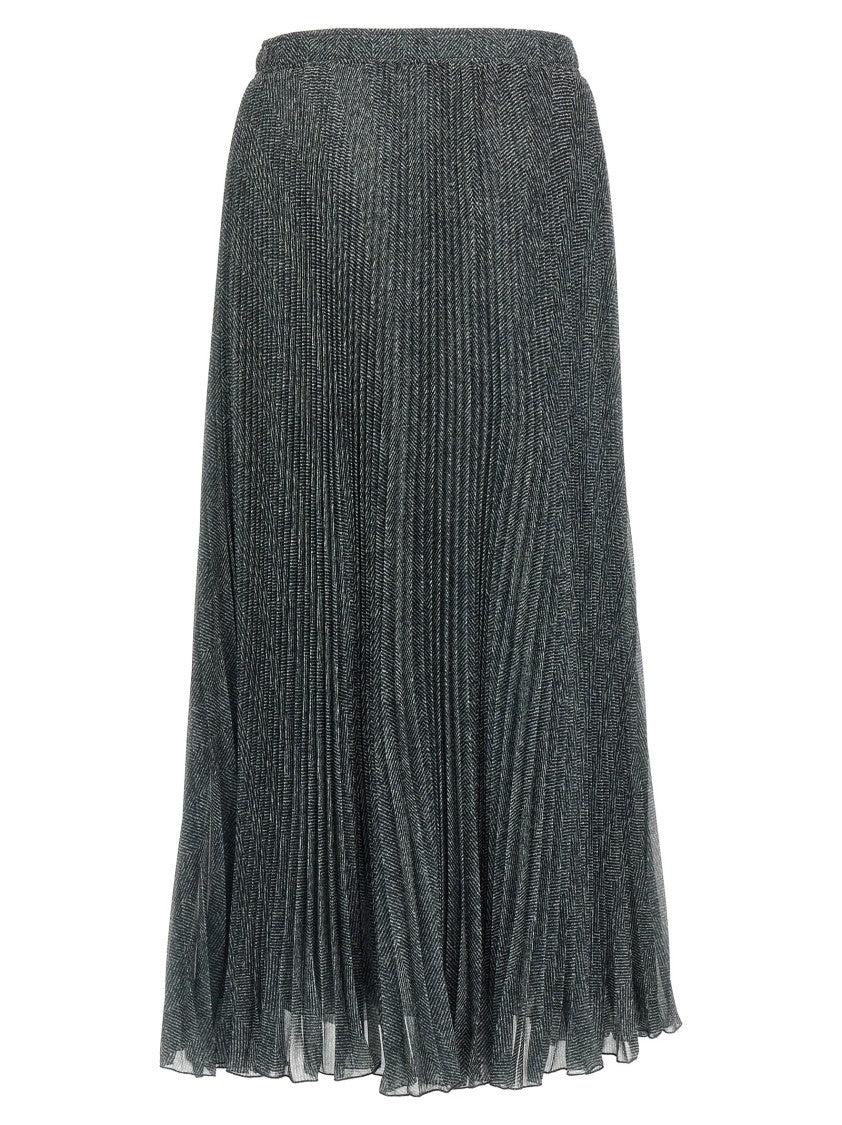 Pleated Longuette Skirt