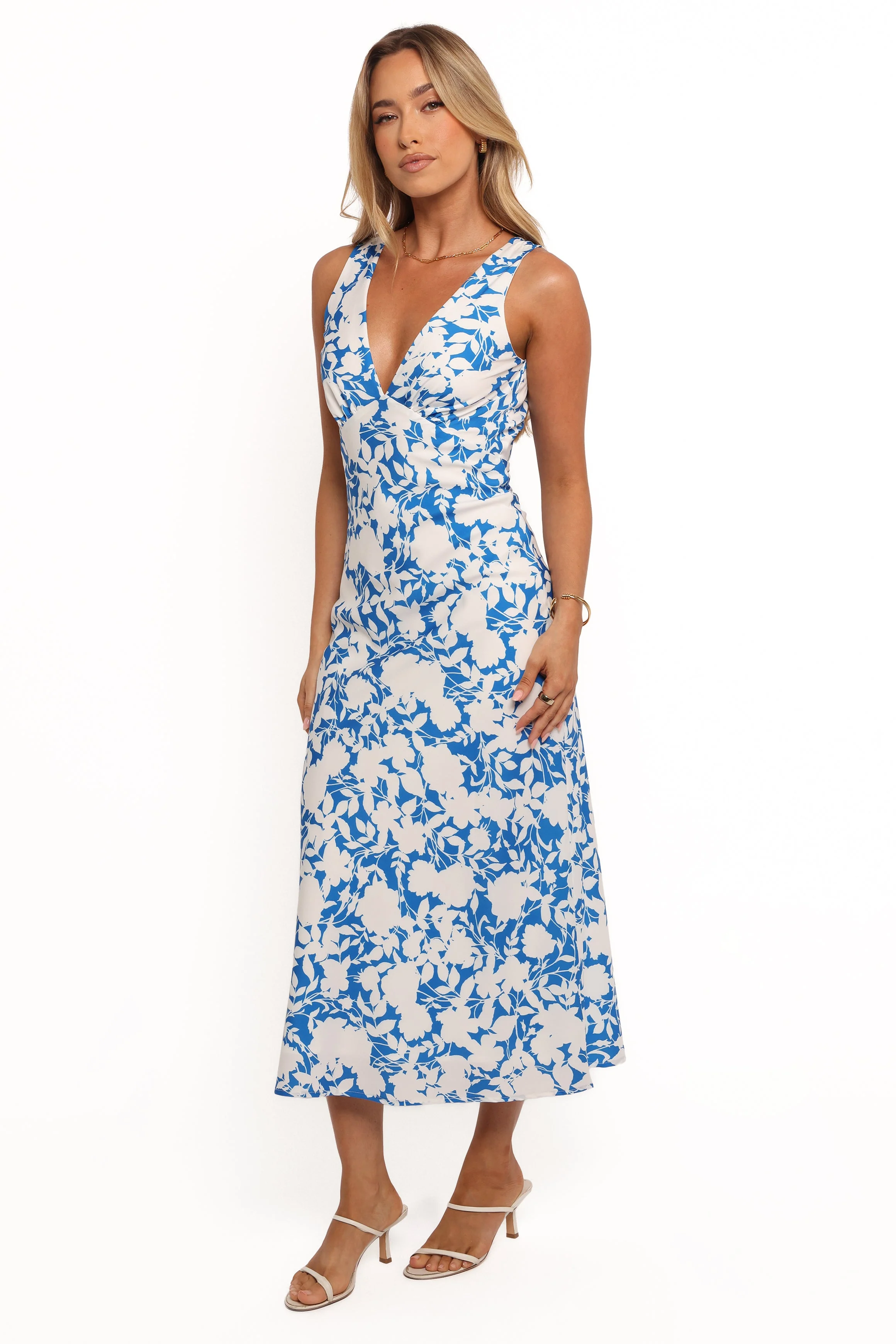 Caia Maxi Dress - Blue Floral