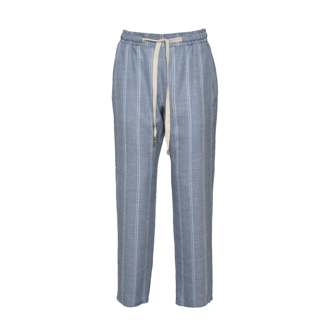 Joke Straight Trousers In Light Blue Linen