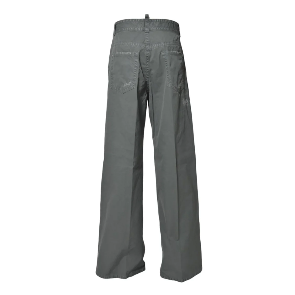 9 To 5 Flare Jeans In Sage Green Cotton