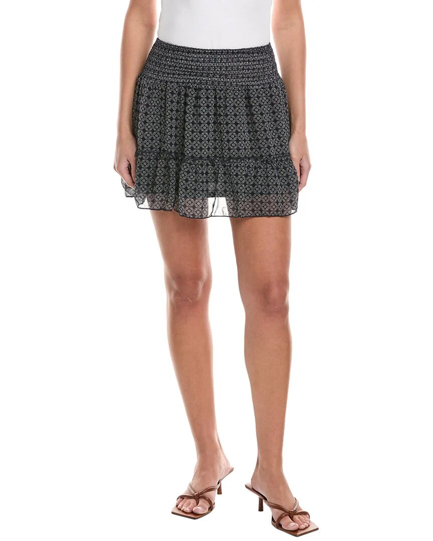 Hashttag Smocked Waist Ruffle Skirt