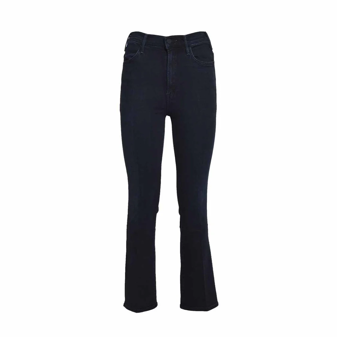 The Hustler Ankle Cotton Jeans Dark Blue Mother