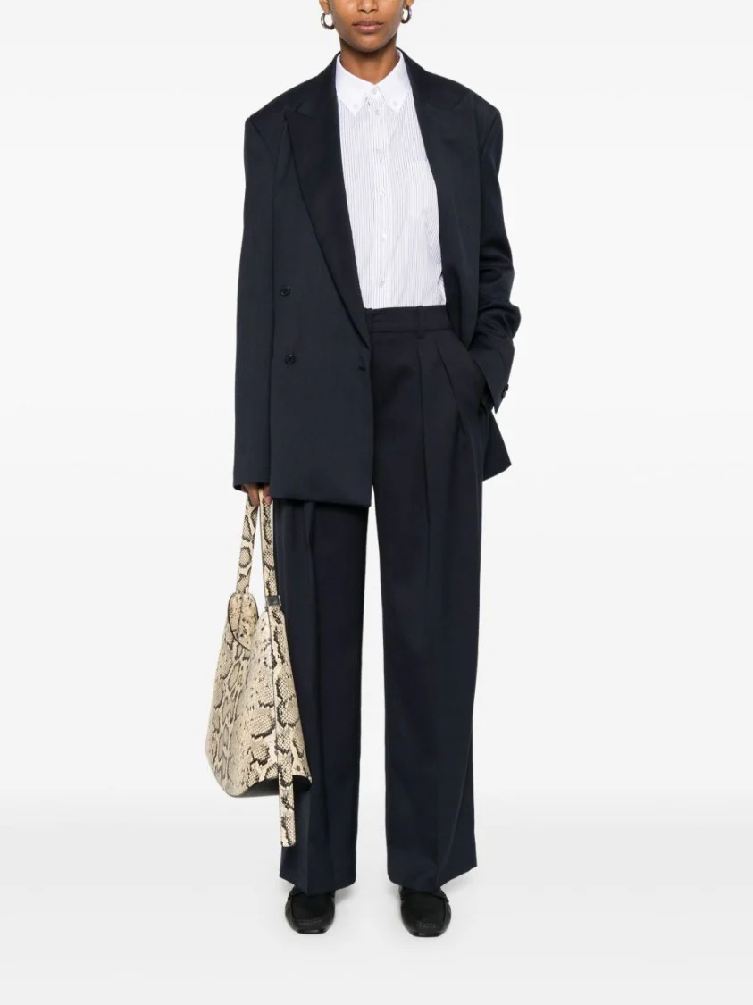 Daytona Pants In Navy Virgin Wool Blend