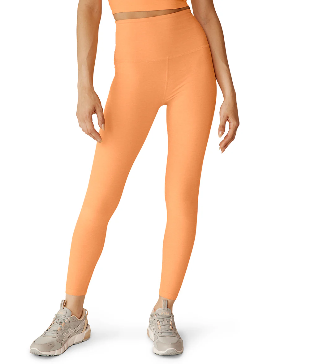 Beyond Yoga Spacedye High Waisted Caught In The Midi 7/8 Yoga Leggings Marmalade Heather