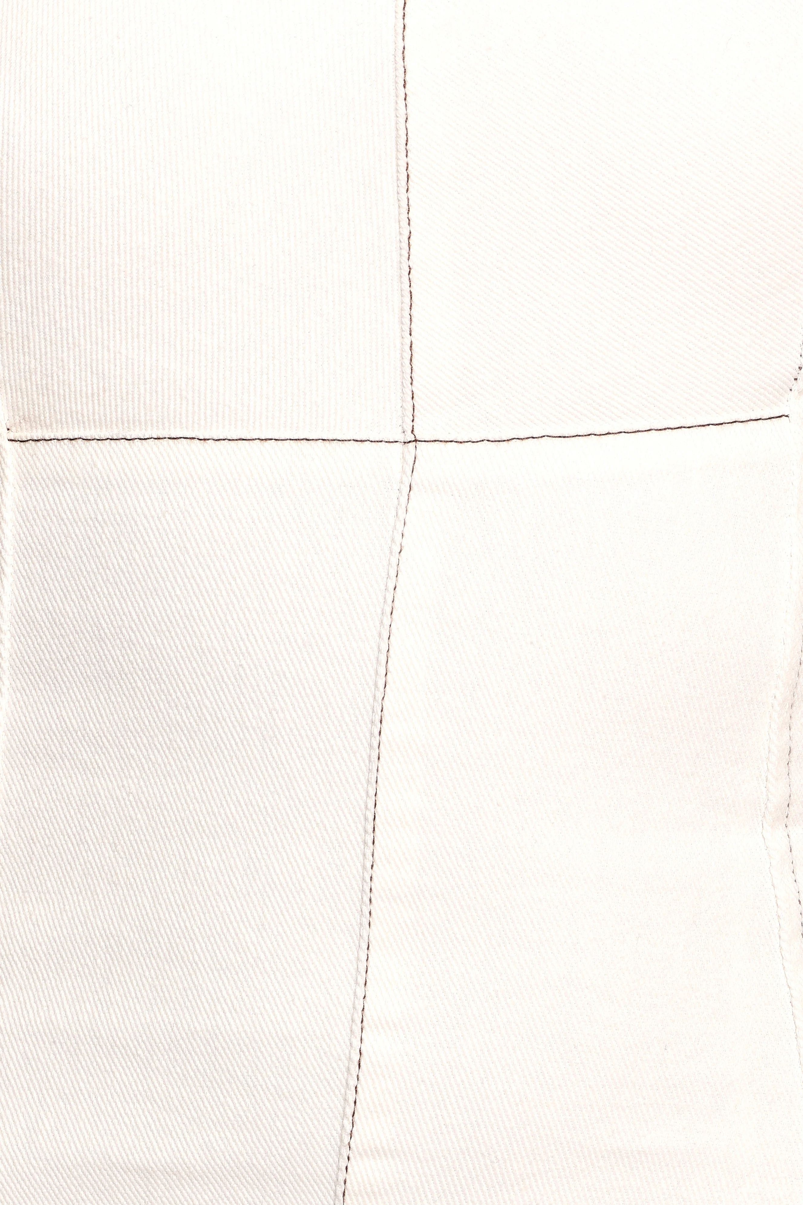 Isley Mini Dress - White Denim