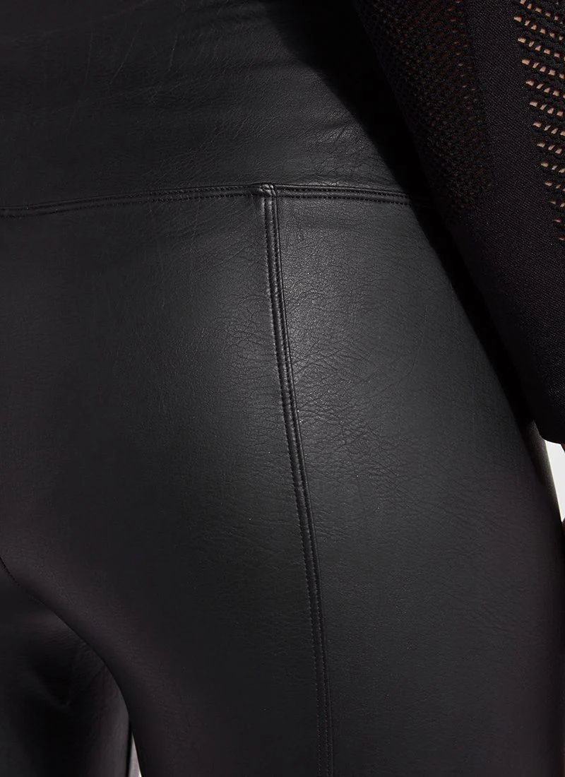 Textured Leather Legging