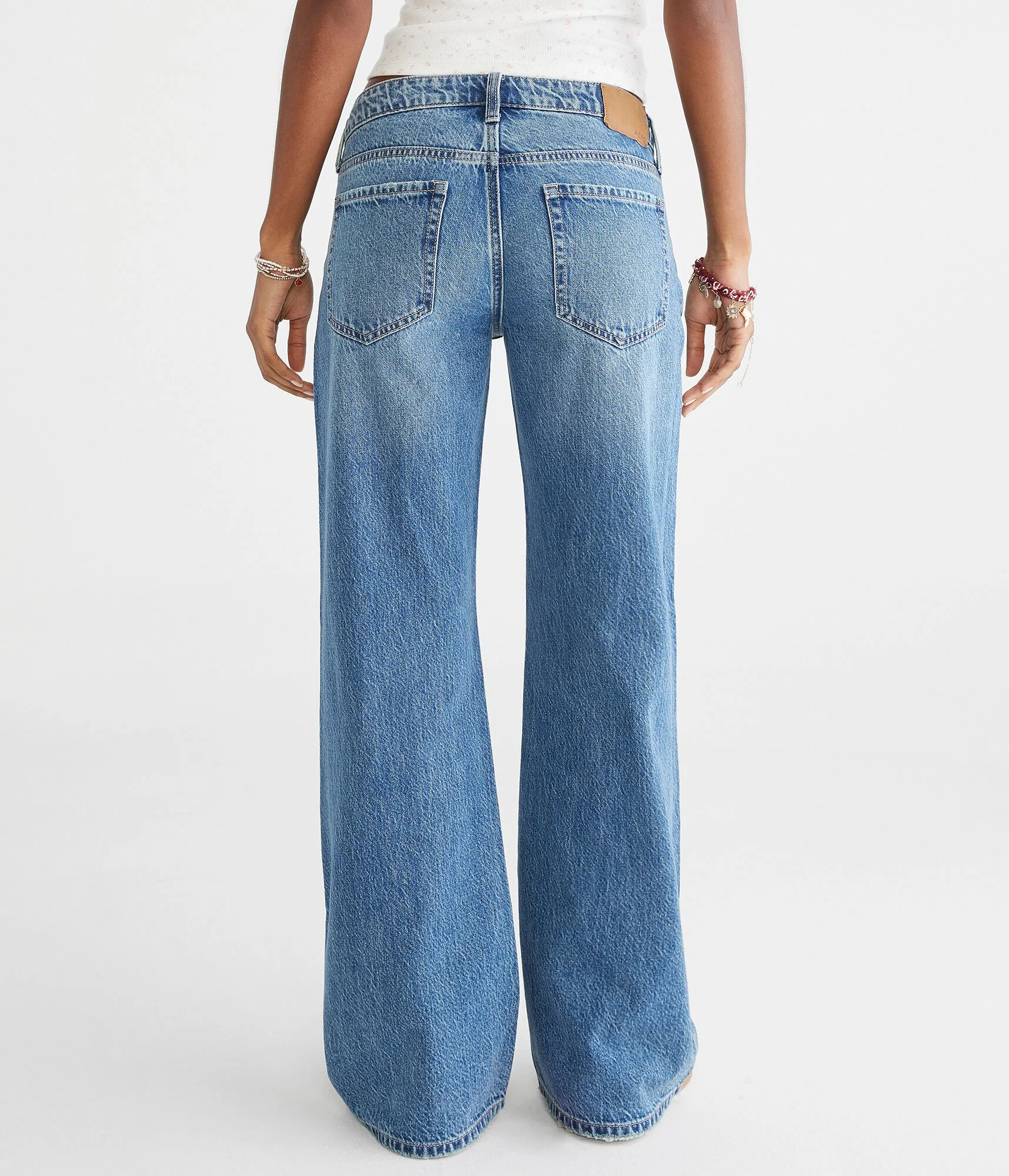 Aeropostale Low-Rise Baggy Flare Jean