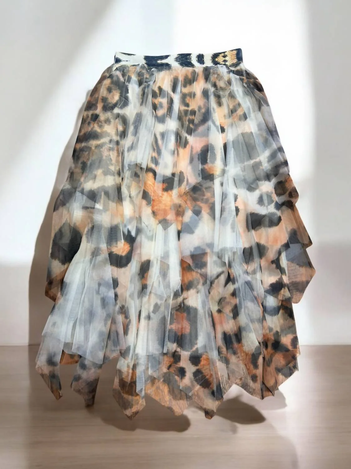 Women's Wild Tulle Skirt In Leopard