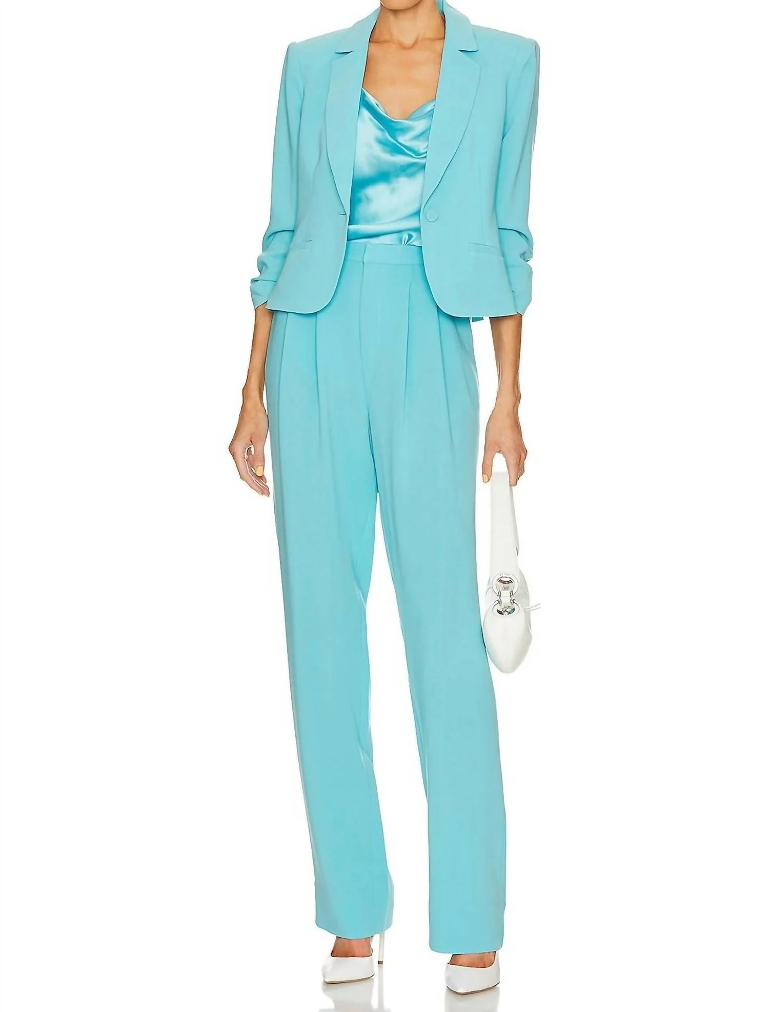 Elisabeth Pant In Cyan