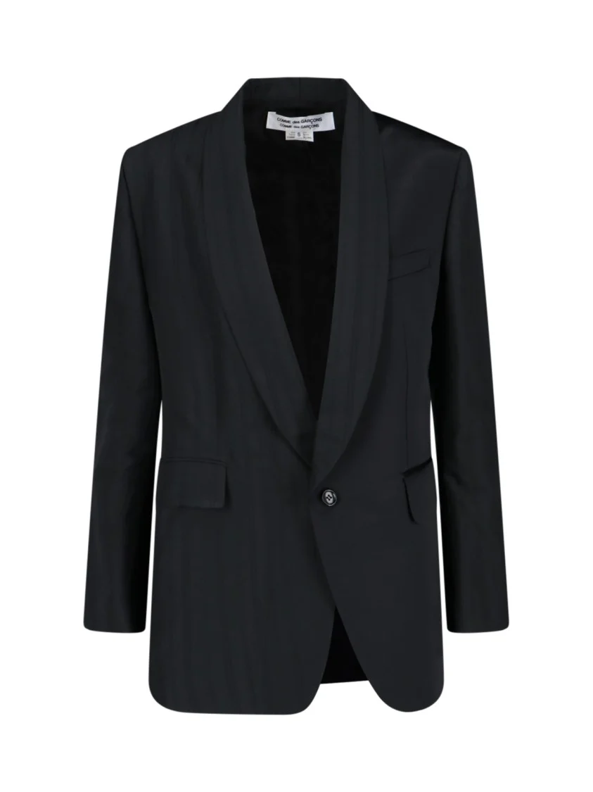 Single-Breasted Blazer In Black