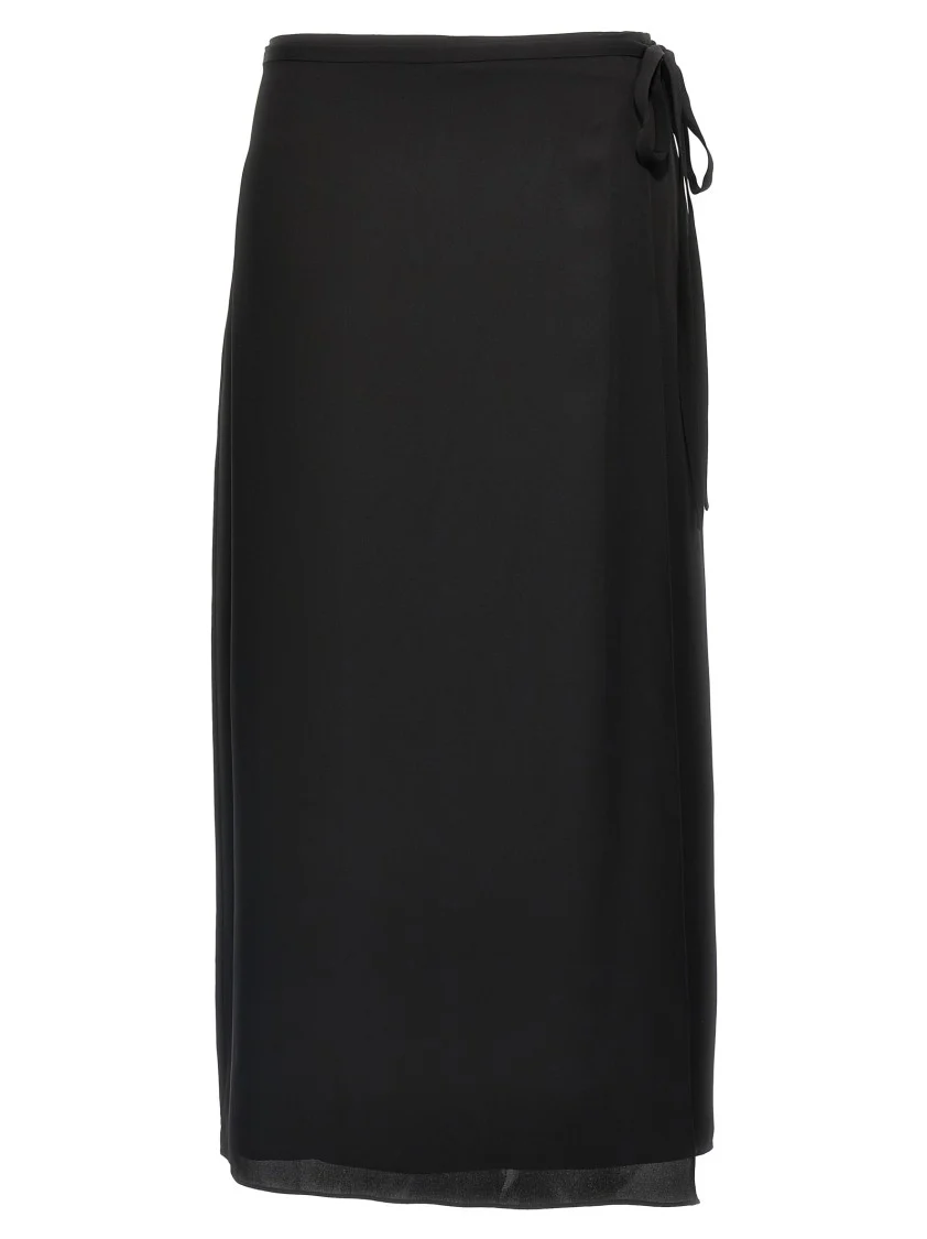 'Cl Tie Wrap' Skirt