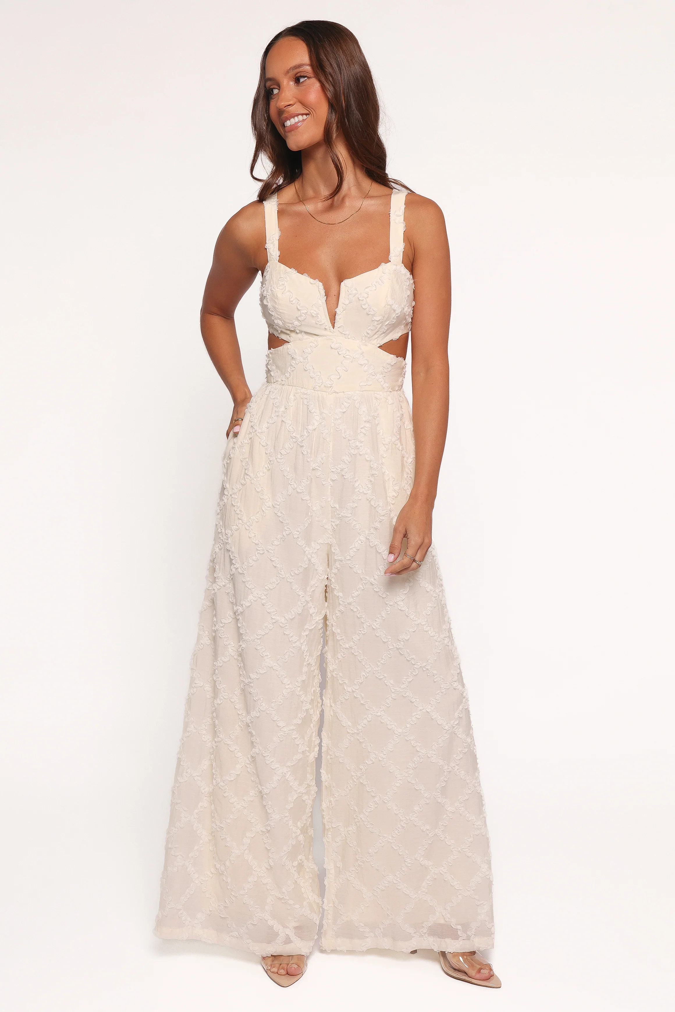 Avella Cutout Jumpsuit - White