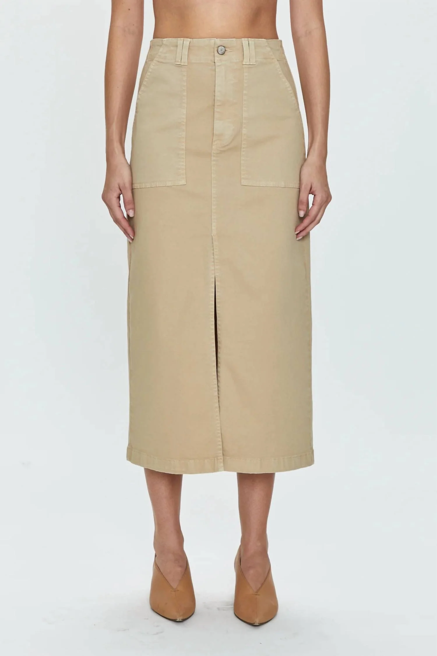 Pamela Utility Skirt In Latte